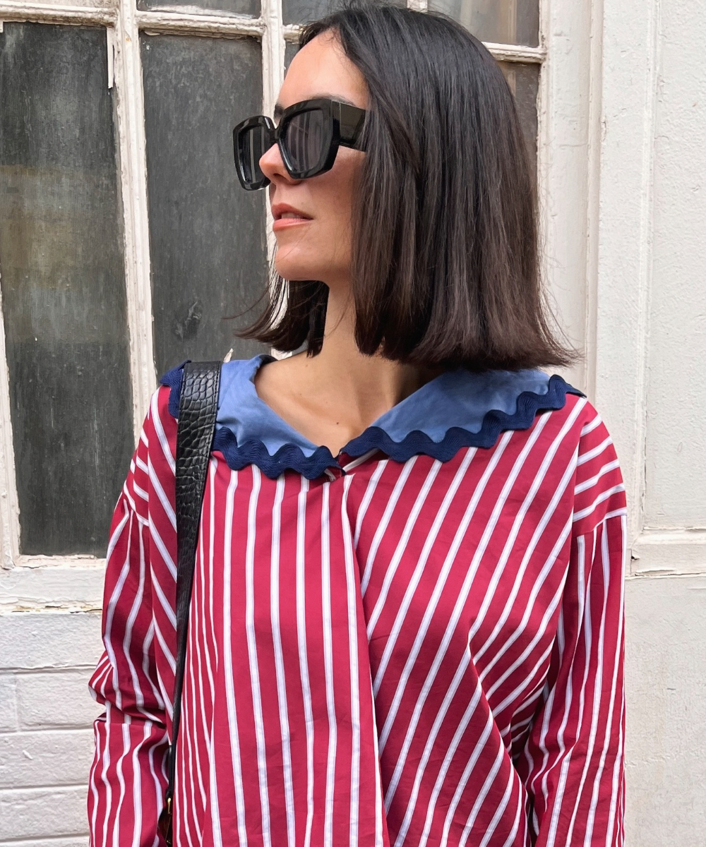 Blouse col marin Perrine réversible Pila.Pépa