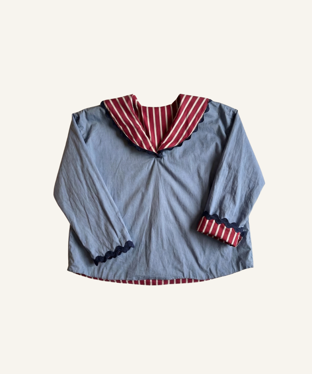 Blouse col marin Perrine réversible Pila.Pépa