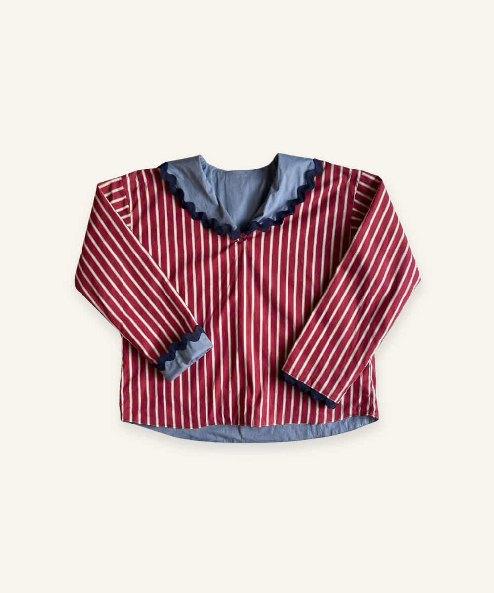Blouse col marin Perrine réversible Pila.Pépa