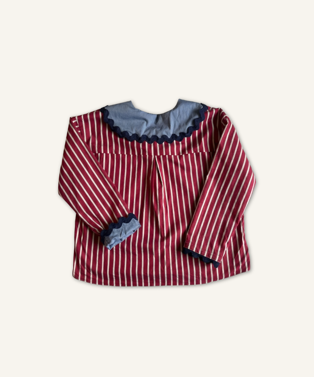 Blouse col marin Perrine réversible Pila.Pépa