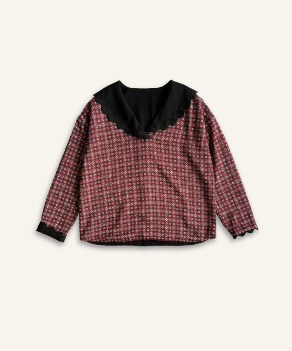 Blouse col marin Perrine réversible Pila.Pépa