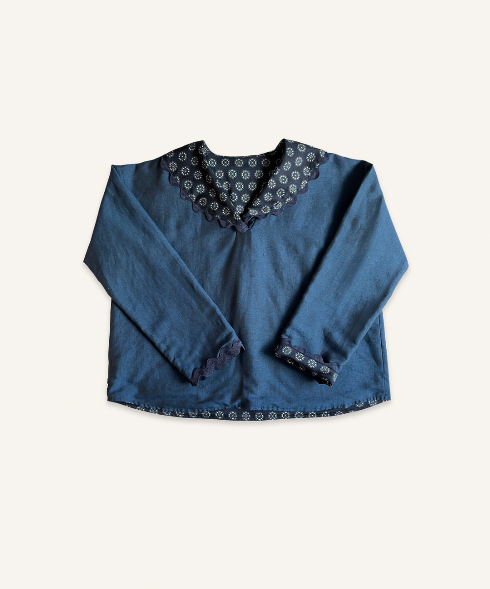 Blouse col marin Perrine réversible Pila.Pépa