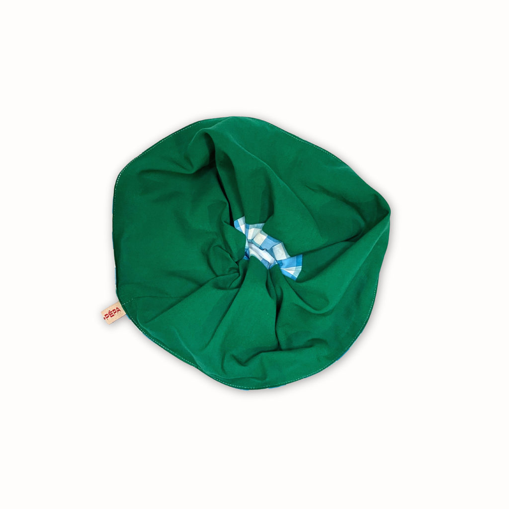 Chouchou L - Bleu Vichy et vert