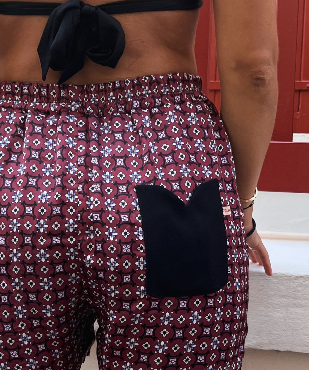 Short Koa réversible Taille élastiquée Pila.Pépa